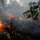 Fires burning in Jacunda National Forest, near the city of Porto Velho in the Vila Nova Samuel region of Brazil, on Aug. 26, 2019.